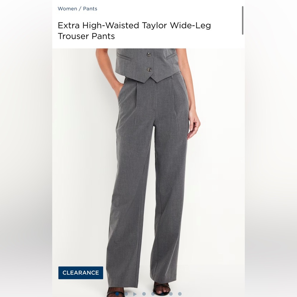Extra High-Waisted Taylor Wide-Leg Trouser Pants